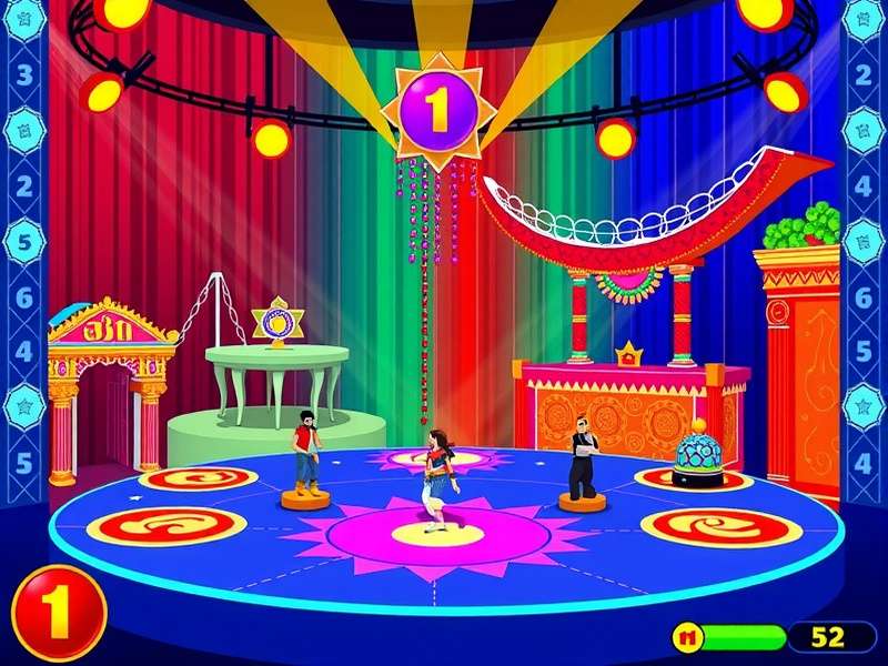 Bollywood Beat Bounce tournament with players competing on stage